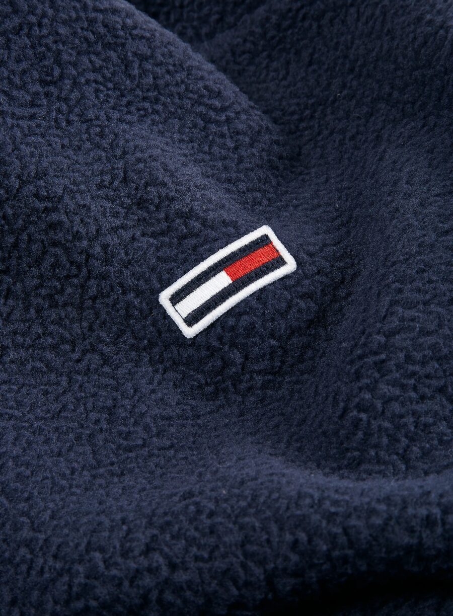 Tommy Hilfiger női kapucnis polár pulóver DW0DW11847 sötétkék