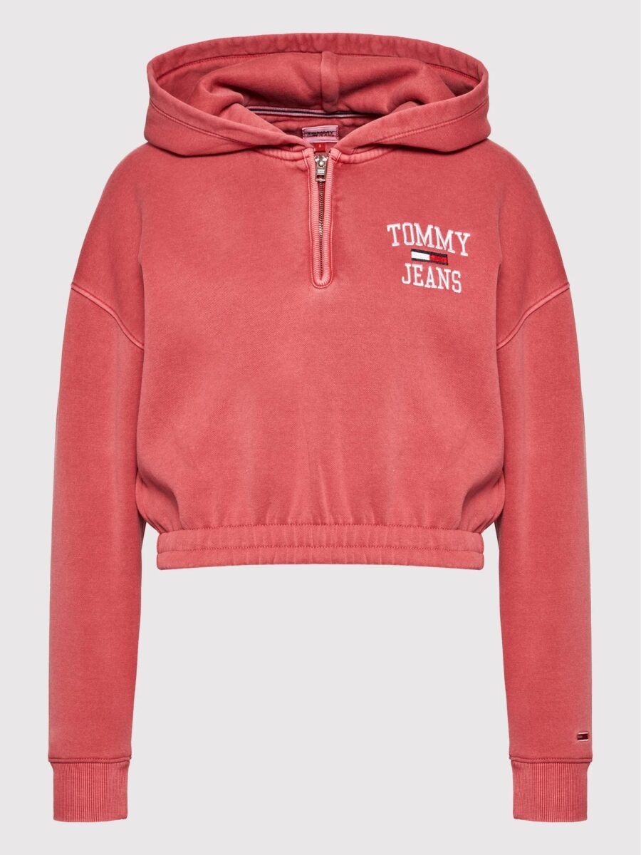 Tommy Hilfiger női kapucnis pulóver DW0DW11766 rózsaszín